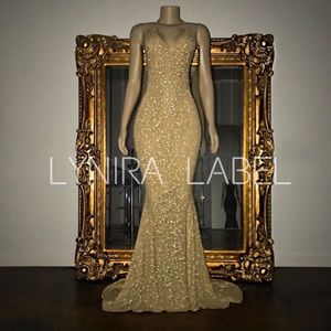 Lynira Label Glittery Prom Dress